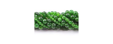 Diópsido - Cuenta de piedra natural - Joyería