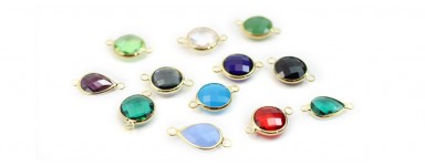 Colorful glass set charms - DIY fantasy jewelry