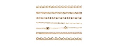 Gold chain - Unfinished chain - Silver jewelry making