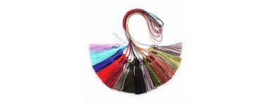 Silk imitation pom poms for the creation of costume jewelry