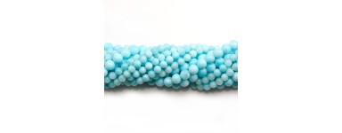 Hemimorphit blau - Perle Naturstein - Schmuckherstellung