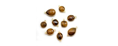 Tiger's Eye set in 925 sterling silver for jewelry creation