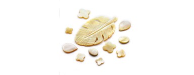 Perlmutt Gelb - Accessoires Naturperlmutt | Kreation Perlmuttschmuck