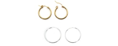 Ohrringe Essential Basics - 925 Silber & Gold gefüllt