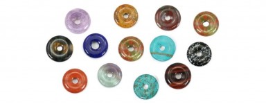 Chinese Pi Donut - Fine Stone Pendant - Jewelry Making