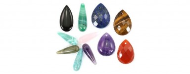 Pendentif Goutte en Pierre naturelles - Création bijoux bien-être