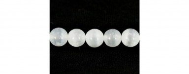 Sélénite naturelle - Perle Pierre Sélénite | Confection bijoux